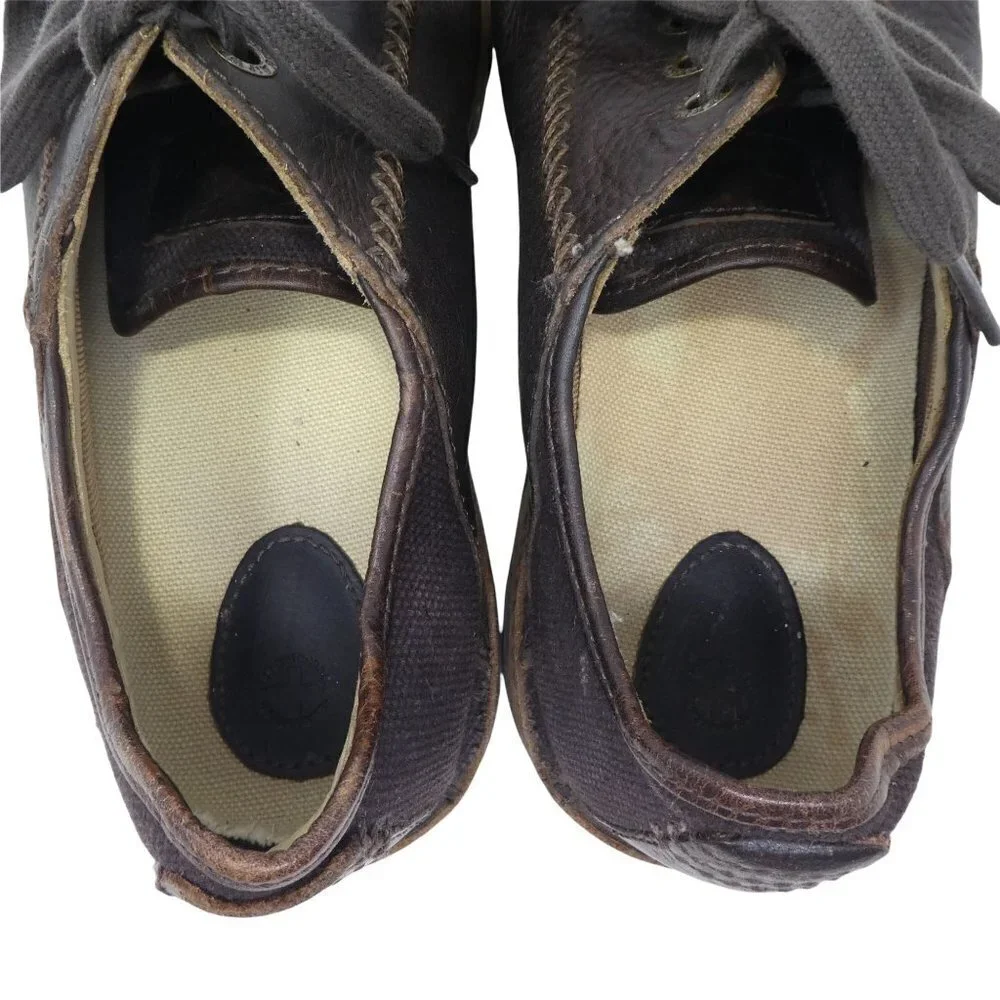 Dr.‎ Martens Oxford Shoes Mens 11 Brown Leather Canvas Comfort Lace Up